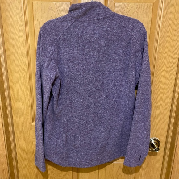 DULUTH TRADING Full Zip Up Purple Fleece Jacket Women's Size Large - Picture 3 of 4